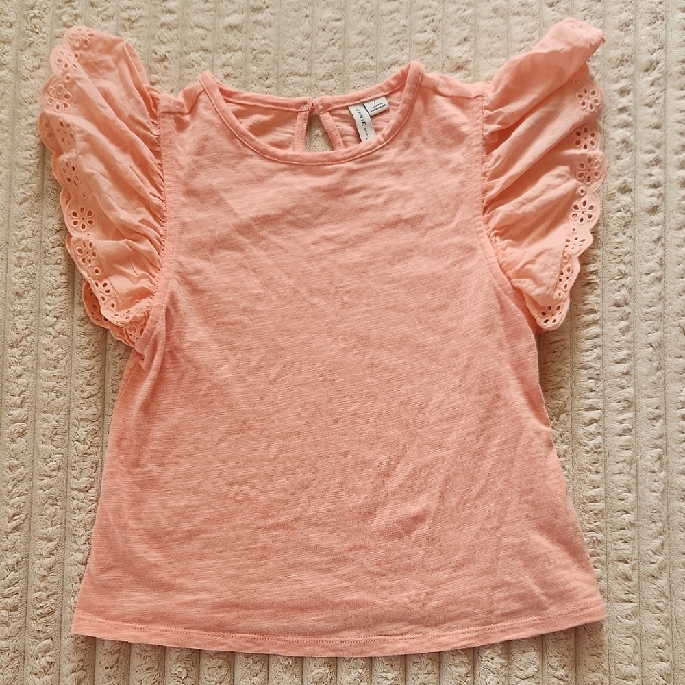 Janie and Jack Ruffled Sleeve Top